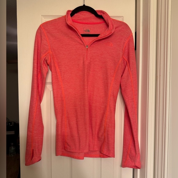 North Face Women’s Pink Quarter Zip Size S - Picture 1 of 5